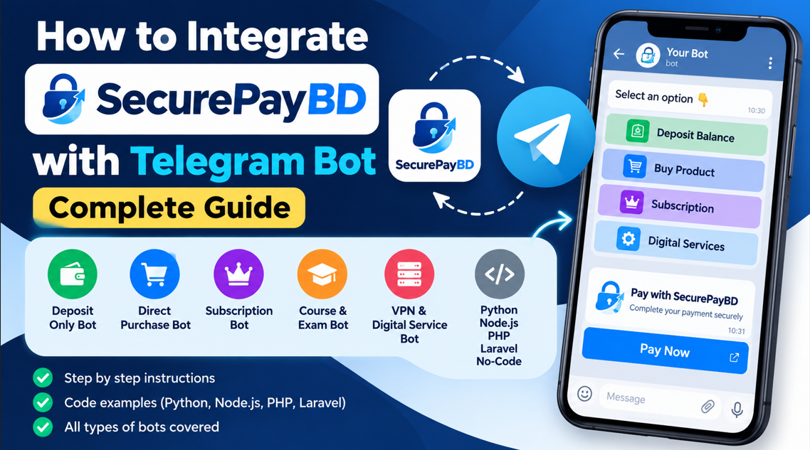 How to Integrate SecurePayBD with a Telegram Bot